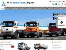Tablet Screenshot of beiben-trucks.com